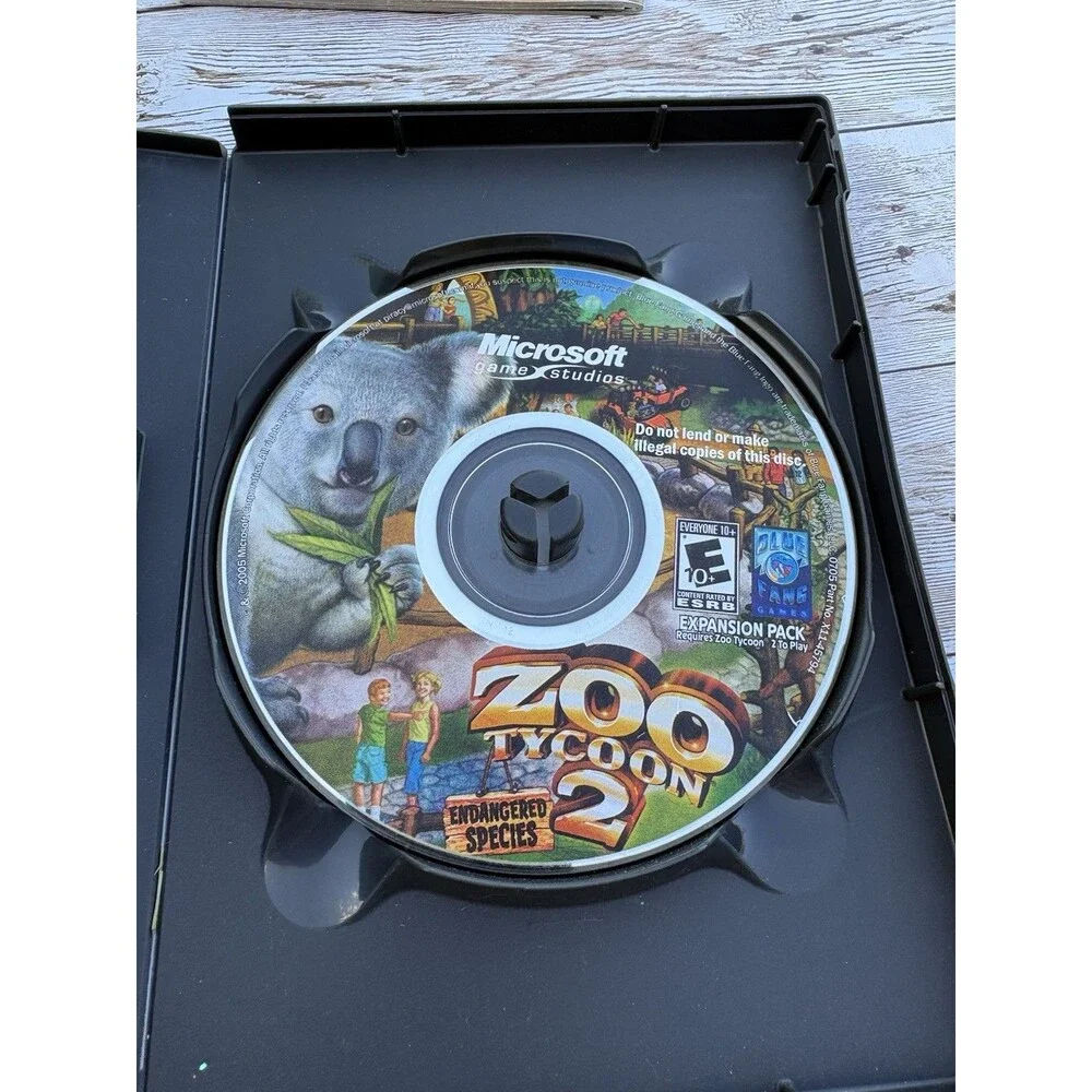 Zoo Tycoon 2 Zookeeper Collection PC Game CD-ROM - Endangered Species African Ad